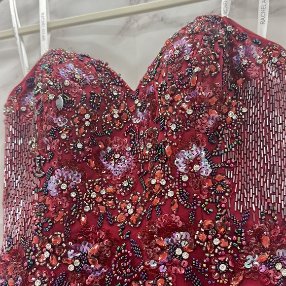 Rachel Allan Couture Liquid Beaded and stones hi end national state local formal - Picture 3 of 11